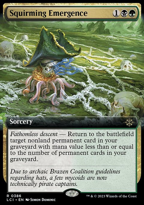 Squirming Emergence (Extended Art) [The Lost Caverns of Ixalan]