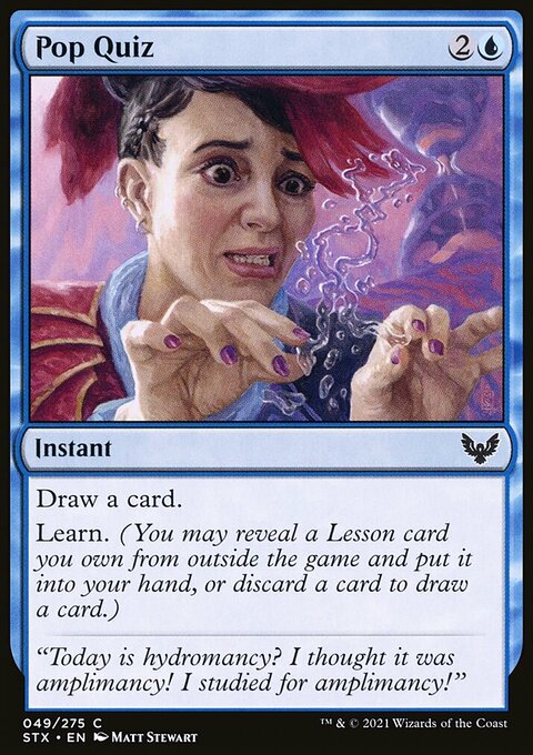 Pop Quiz [Strixhaven: School of Mages]