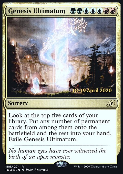 Genesis Ultimatum [Ikoria: Lair of Behemoths Prerelease Promos]