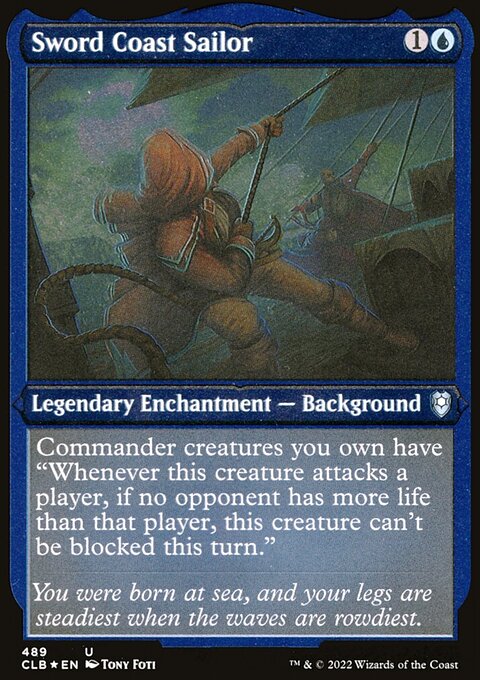 Sword Coast Sailor (Foil Etched) [Commander Legends: Battle for Baldur's Gate]