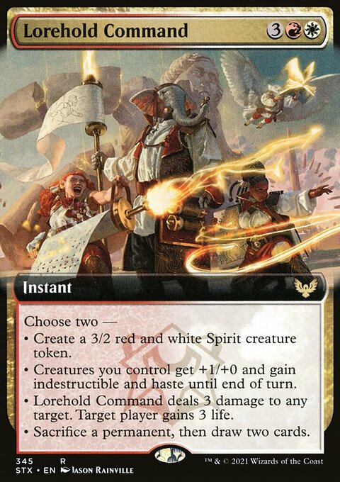Lorehold Command (Extended Art) [Strixhaven: School of Mages]