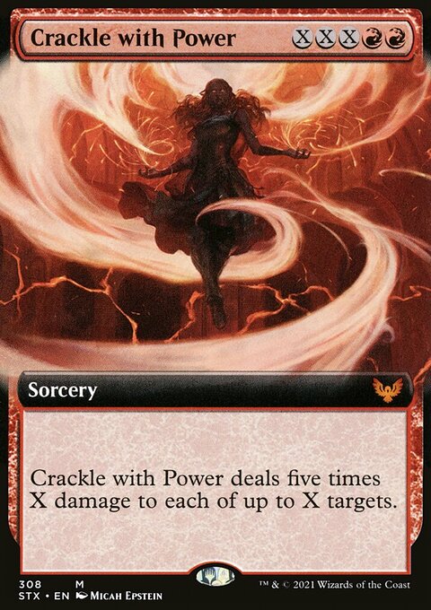 Crackle with Power (Extended Art) [Strixhaven: School of Mages]