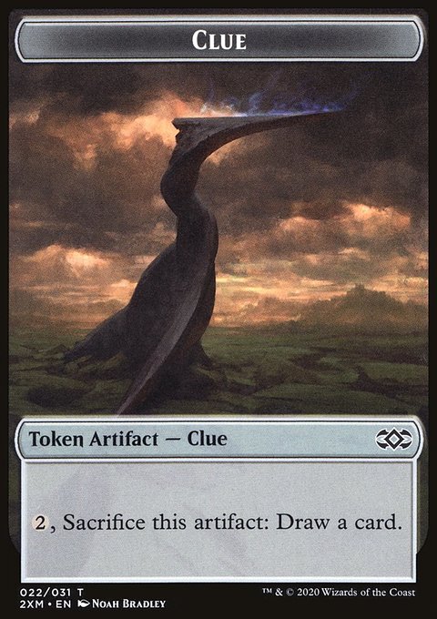 Clue // Germ Double-Sided Token [Double Masters Tokens]