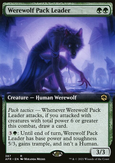 Werewolf Pack Leader (Extended Art) [Dungeons & Dragons: Adventures in the Forgotten Realms]