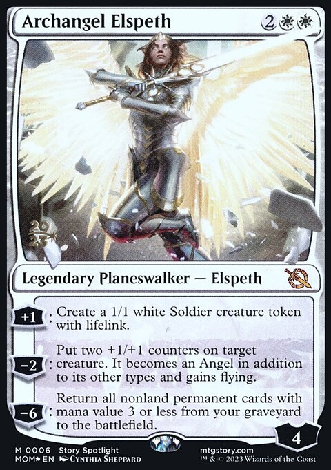 Archangel Elspeth [March of the Machine Prerelease Promos]