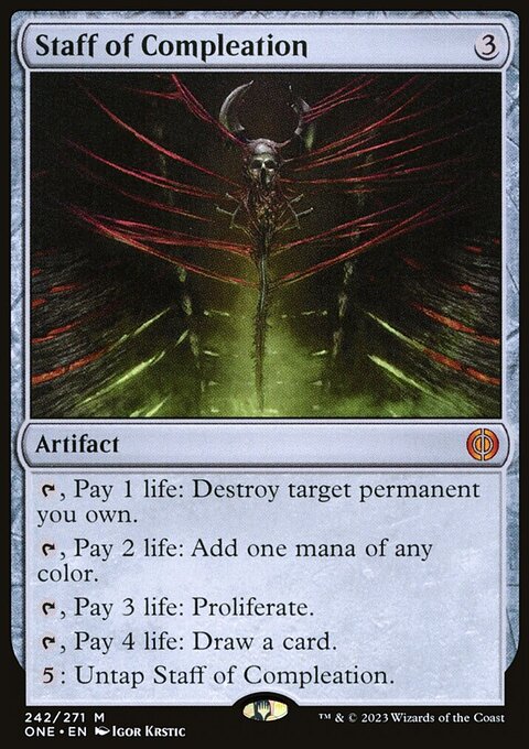 Staff of Compleation [Phyrexia: All Will Be One]