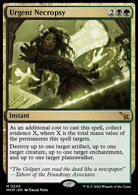 Urgent Necropsy [Murders at Karlov Manor]