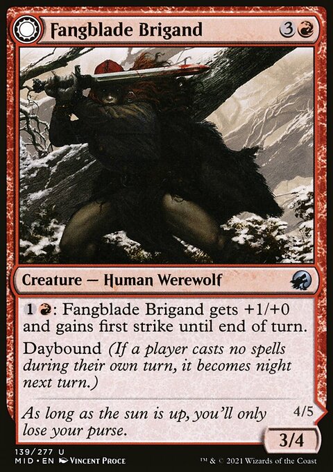 Fangblade Brigand // Fangblade Eviscerator [Innistrad: Midnight Hunt]