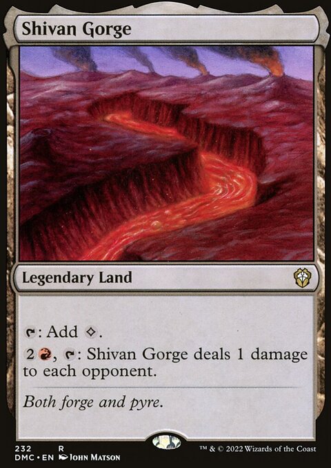 Shivan Gorge [Dominaria United Commander]