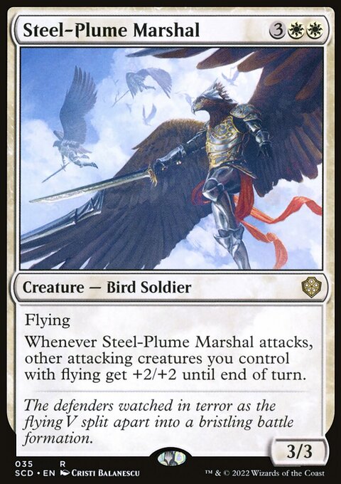 Steel-Plume Marshal [Starter Commander Decks]