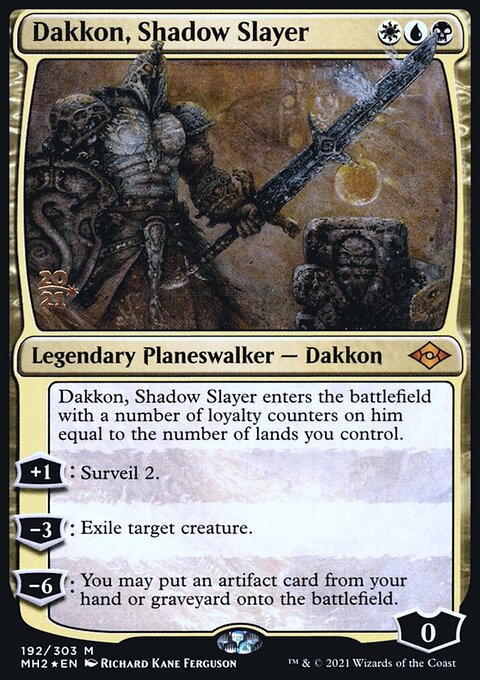 Dakkon, Shadow Slayer [Modern Horizons 2 Prerelease Promos]