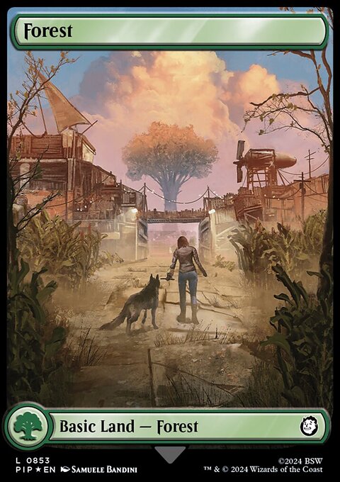 Forest (0853) (Surge Foil) [Fallout]