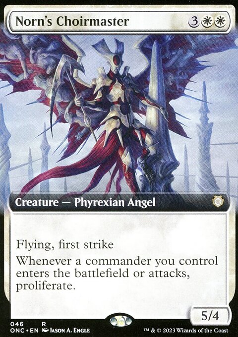 Norn's Choirmaster (Extended Art) [Phyrexia: All Will Be One Commander]