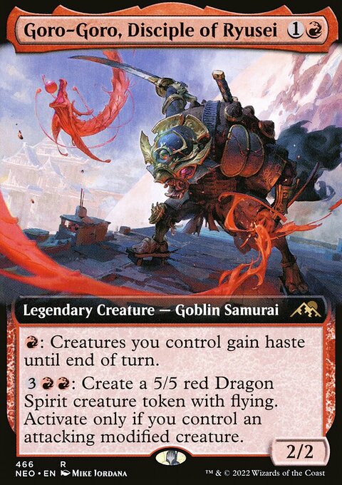Goro-Goro, Disciple of Ryusei (Extended Art) [Kamigawa: Neon Dynasty]
