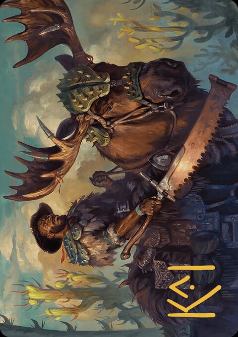 Spinewoods Paladin Art Card [Outlaws of Thunder Junction Art Series]