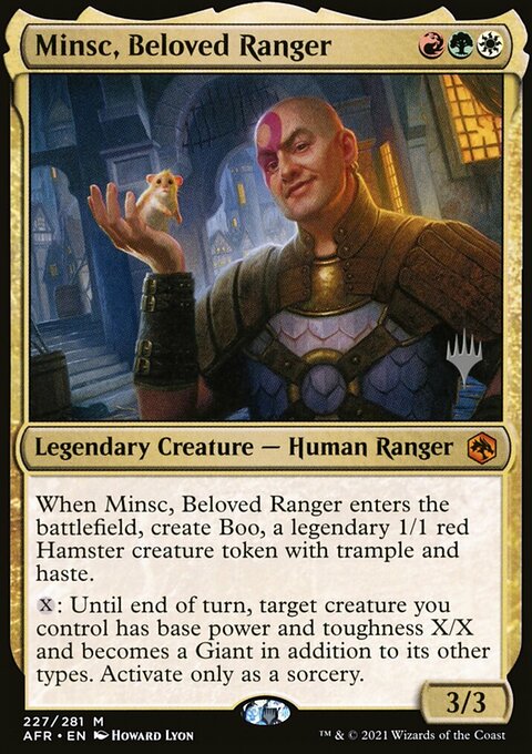 Minsc, Beloved Ranger (Promo Pack) [Dungeons & Dragons: Adventures in the Forgotten Realms Promos]