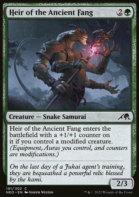 Heir of the Ancient Fang [Kamigawa: Neon Dynasty]