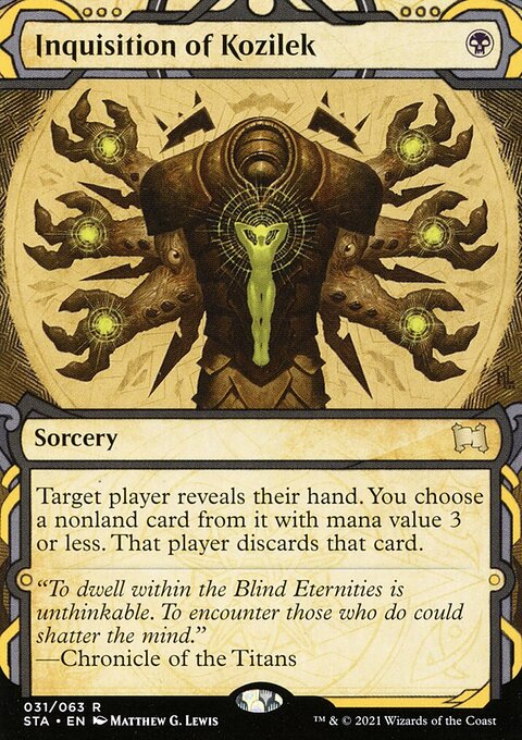 Inquisition of Kozilek (Foil Etched) [Strixhaven: School of Mages Mystical Archive]
