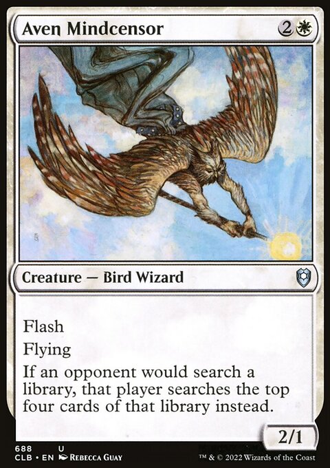 Aven Mindcensor [Commander Legends: Battle for Baldur's Gate]