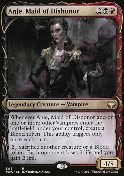 Anje, Maid of Dishonor (Showcase Fang Frame) [Innistrad: Crimson Vow]