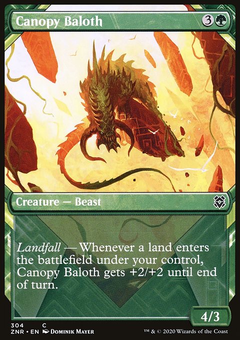 Canopy Baloth (Showcase) [Zendikar Rising]