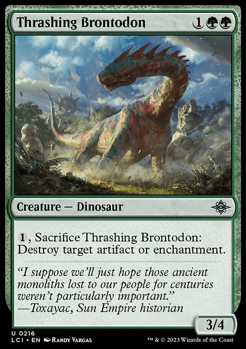 Thrashing Brontodon [The Lost Caverns of Ixalan]