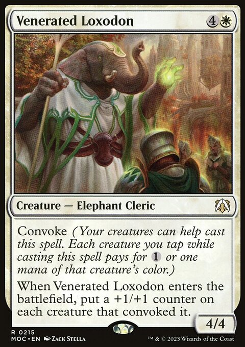 Venerated Loxodon [March of the Machine Commander]