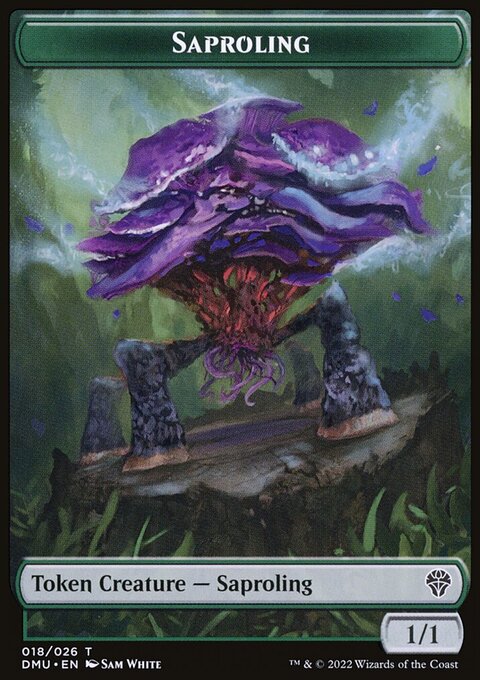 Saproling // Badger Double-Sided Token [Dominaria United Tokens]