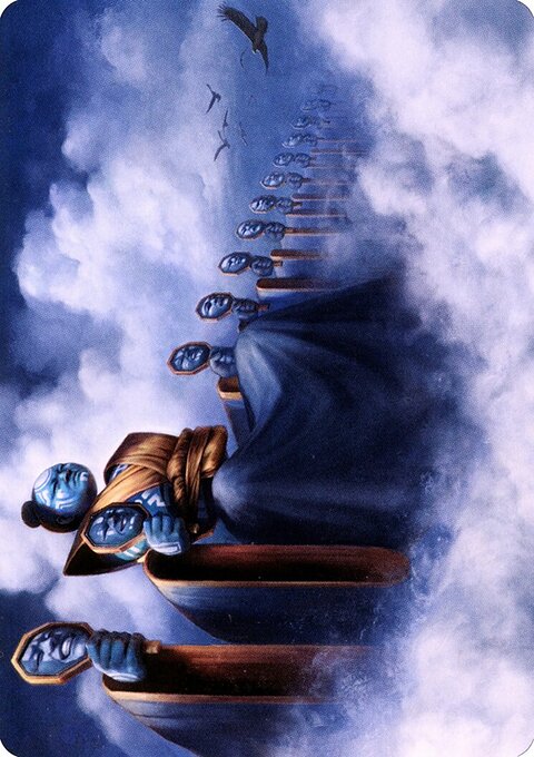 Myojin of Cryptic Dreams Art Card (Gold-Stamped Signature) [Kamigawa: Neon Dynasty Art Series]