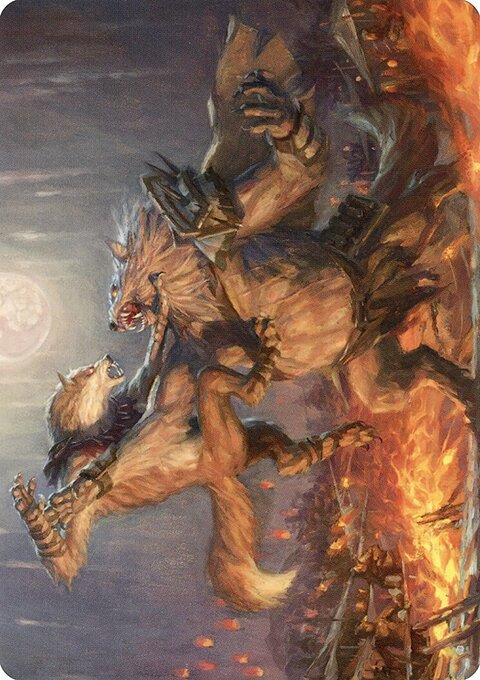 Duel for Dominance Art Card [Innistrad: Midnight Hunt Art Series]