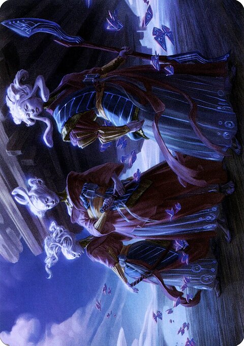 Guardians of Oboro Art Card (Gold-Stamped Signature) [Kamigawa: Neon Dynasty Art Series]