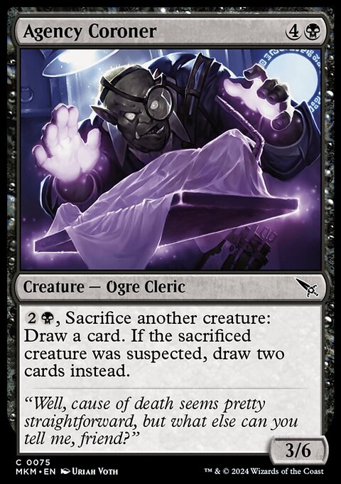 Agency Coroner [Murders at Karlov Manor]