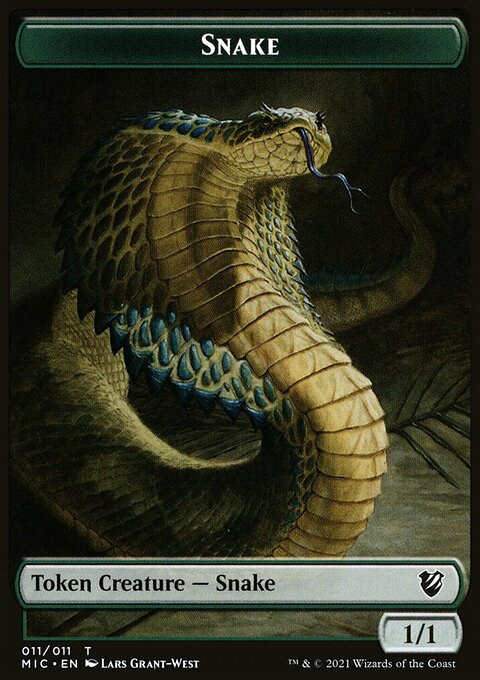 Spirit // Snake Double-Sided Token [Innistrad: Midnight Hunt Commander Tokens]