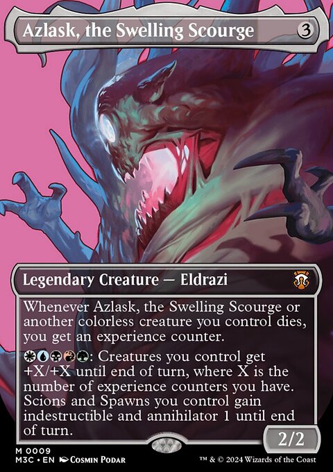 Azlask, the Swelling Scourge (Borderless) (Ripple Foil) [Modern Horizons 3 Commander]
