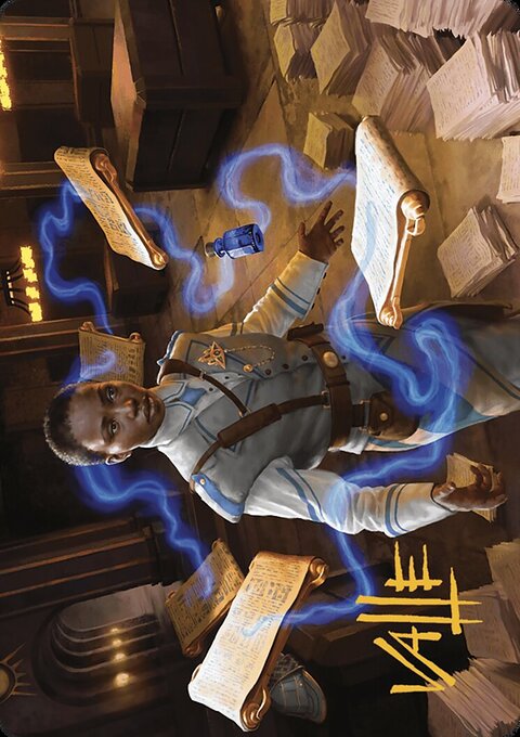 Case File Auditor Art Card (Gold-Stamped Signature) [Murders at Karlov Manor Art Series]