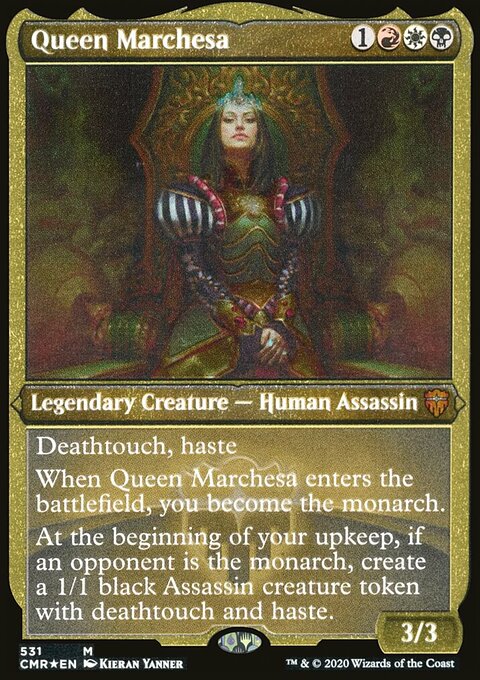 Queen Marchesa (Etched) [Commander Legends]
