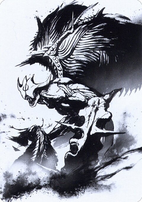 Phyrexian Vindicator 2 Art Card (Gold-Stamped Signature) [Phyrexia: All Will Be One Art Series]