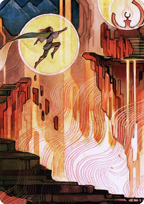 Thrill of Possibility Art Card (Gold-Stamped Signature) [Strixhaven: School of Mages Art Series]