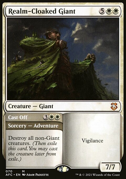 Realm-Cloaked Giant // Cast Off [Dungeons & Dragons: Adventures in the Forgotten Realms Commander]