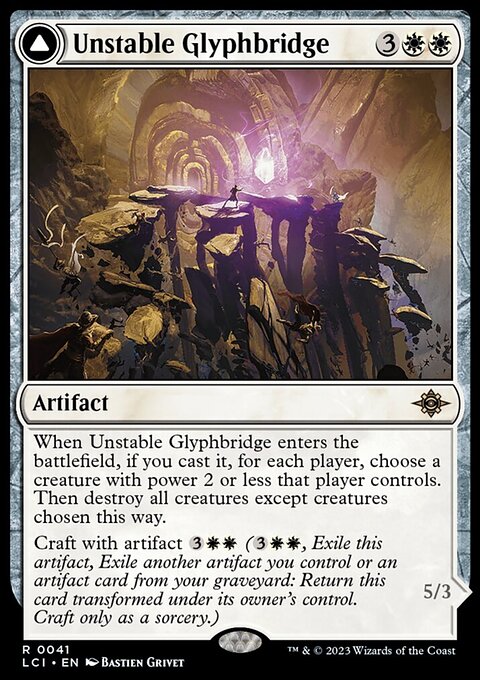 Unstable Glyphbridge // Sandswirl Wanderglyph [The Lost Caverns of Ixalan]