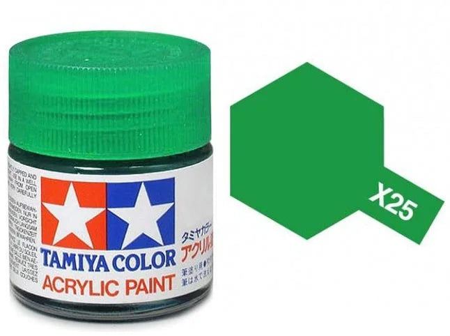 Tamiya X-25 Acrylic Clear Green (Gloss)