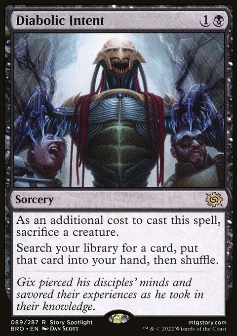 Diabolic Intent [The Brothers' War]