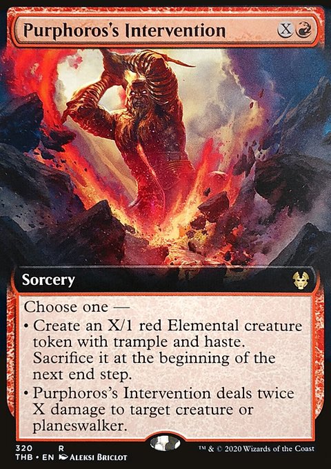 Purphoros's Intervention (Extended Art) [Theros Beyond Death]