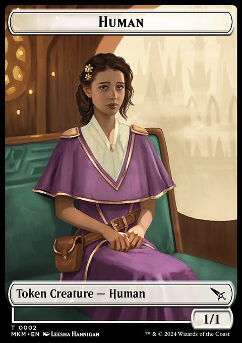 Human Token [Murders at Karlov Manor Tokens]