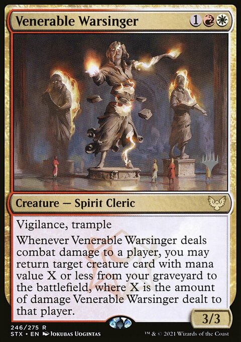 Venerable Warsinger (Promo Pack) [Strixhaven: School of Mages Promos]