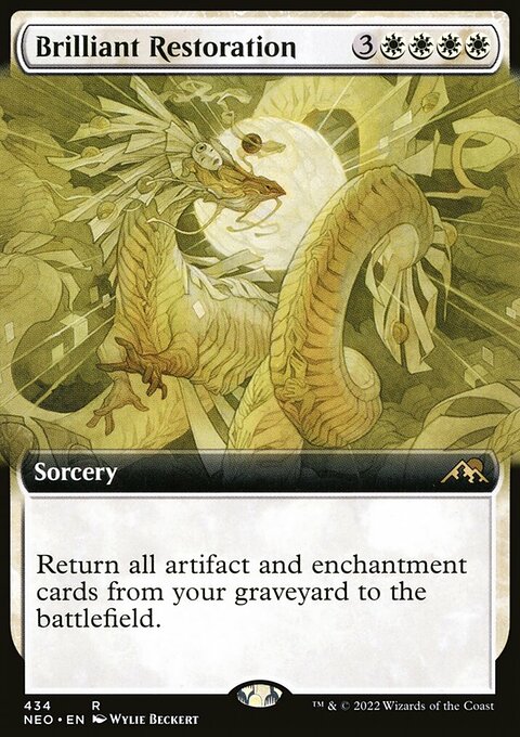 Brilliant Restoration (Extended Art) [Kamigawa: Neon Dynasty]
