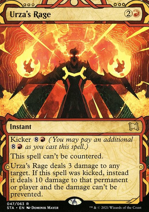 Urza's Rage (Foil Etched) [Strixhaven: School of Mages Mystical Archive]
