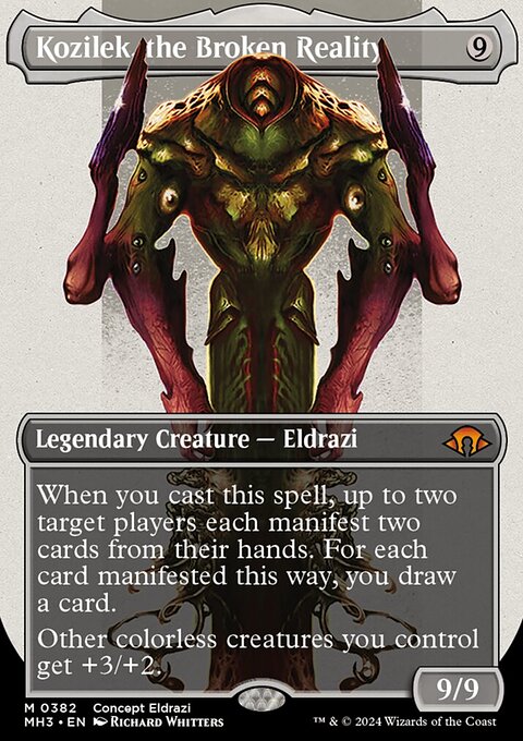 Kozilek, the Broken Reality (Borderless) (Serialized) [Modern Horizons 3]