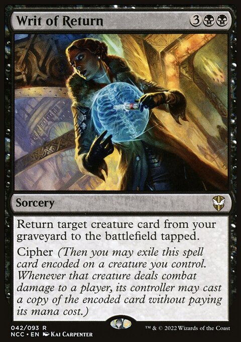 Writ of Return [Streets of New Capenna Commander]