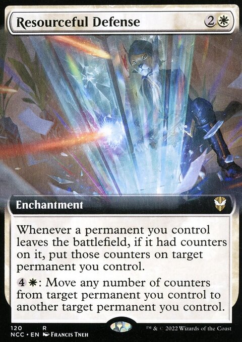 Resourceful Defense (Extended Art) [Streets of New Capenna Commander]